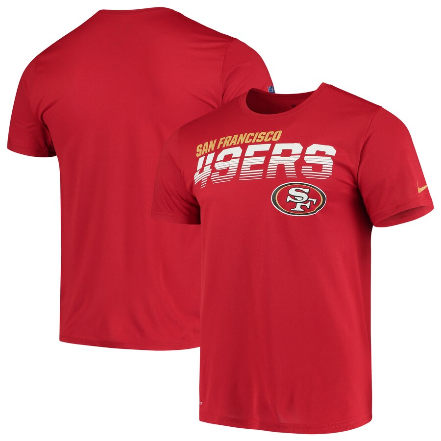 Nike Men's San Francisco 49ers Sideline Legend Line of Scrimmage T-Shirt - Red