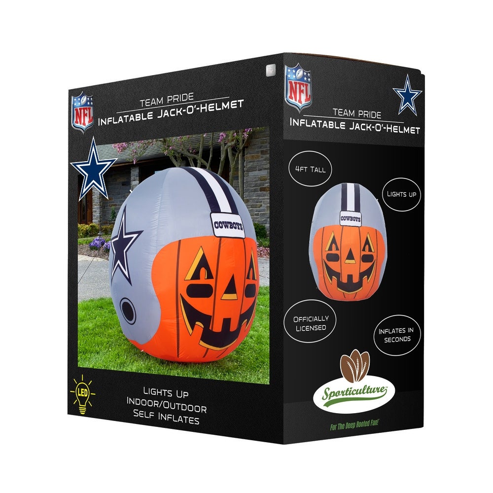 Detroit Lions NFL Inflatable Jack O' Pumpkin Helmet 4'