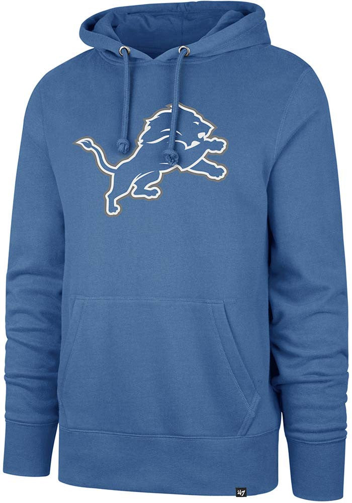 Detroit Lions NFL '47 Brand Blue Imprint Headline Hoodie