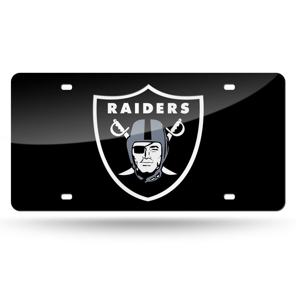 NFL Las Vegas Raiders Premium Long Lasting Anodized Chrome Plated Zinc  Alloy Team License Plate Frame - 2 Screw Hole Tag Holder with Highlighted  Team Pride and Team Cheer