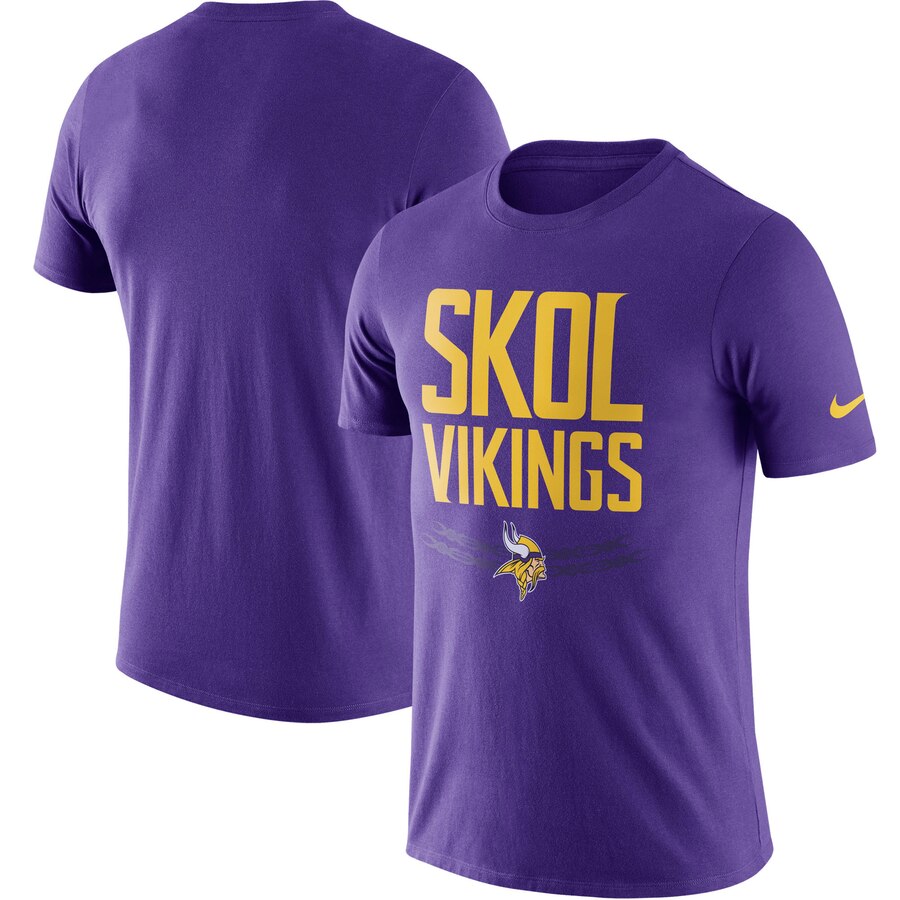 Men's Minnesota Vikings Nike Purple Sideline Performance Long Sleeve T-Shirt  in 2023