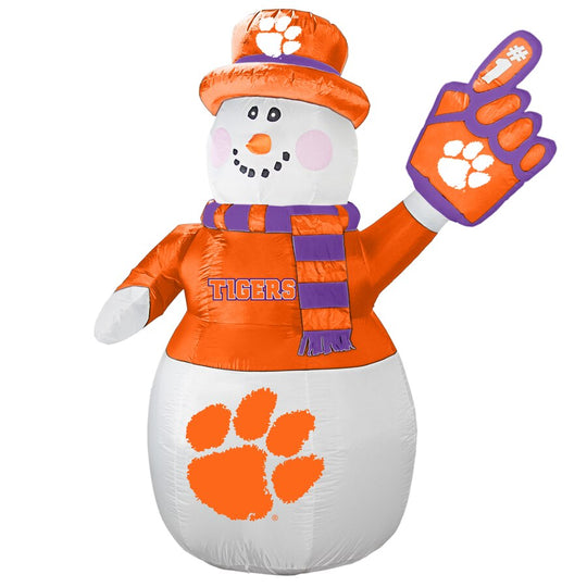Clemson Tigers NCAA Inflatable Snowman 7' - Fan Shop TODAY