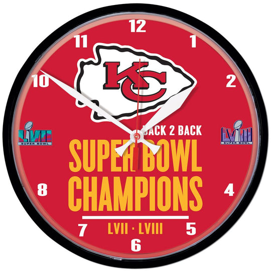 Kansas City Chiefs Super Bowl LVIII Champions Wall Clock - Fan Shop TODAY