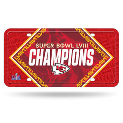 Kansas City Chiefs Super Bowl LVIII Champions Metal License Plate - Fan Shop TODAY