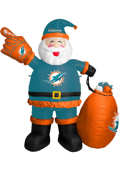 Miami Dolphins NFL Inflatable Santa 7' - Fan Shop TODAY