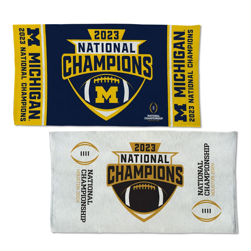 Michigan Wolverines 2023 National Champions 22" x 42" On-Field Locker Room Towel - Fan Shop TODAY