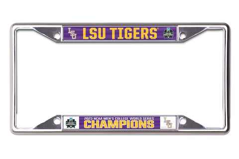 LSU Tigers 2023 NCAA Baseball World Series Champions Chrome Plate Frame - Fan Shop TODAY
