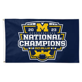 Michigan Wolverines 2023 National Champions 3' x 5' Deluxe Banner Flag - Fan Shop TODAY