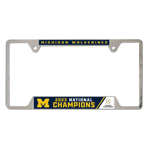 Michigan Wolverines 2023 National Champions Metal License Plate Frame - Fan Shop TODAY