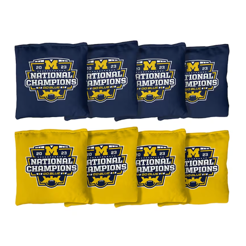 Michigan Wolverines 2023 National Champions Tailgate Cornhole Bean Bags - Fan Shop TODAY