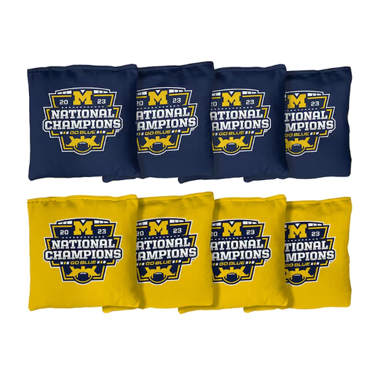 Michigan Wolverines 2023 National Champions Tailgate Cornhole Bean Bags - Fan Shop TODAY