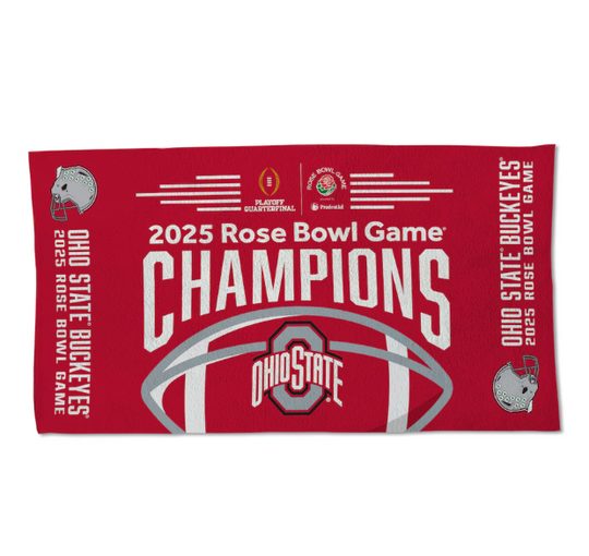 Ohio State Buckeyes 2025 Rose Bowl Champions 22" x 42" Locker Room Towel - Fan Shop TODAY