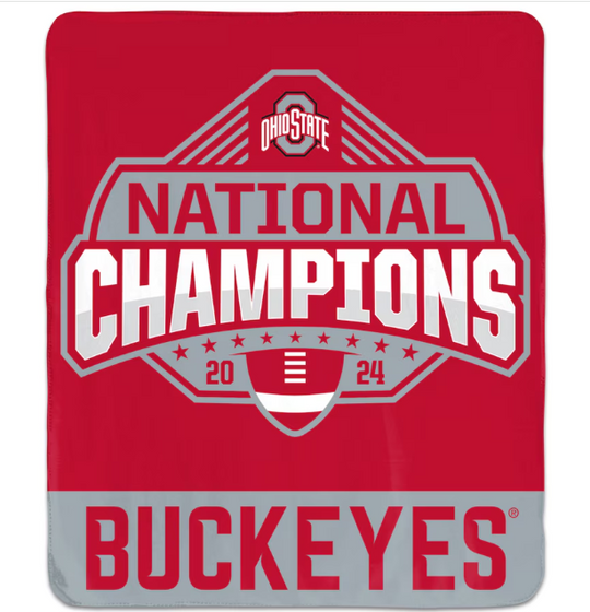 Ohio State Buckeyes 2024 National Champions 50" x 60" Throw Blanket - Fan Shop TODAY