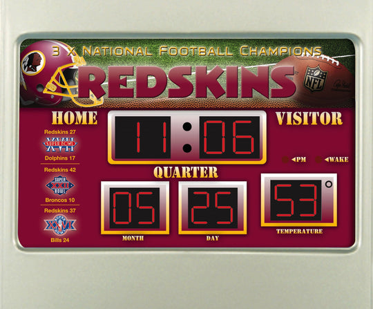 Washington Commanders NFL Scoreboard Alarm Clock - Fan Shop TODAY