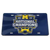 Michigan Wolverines 2023 National Champions laser Mirror License Plates - Fan Shop TODAY