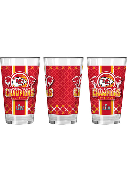 Kansas City Chiefs Super Bowl LIV Champions 16oz Pint Glass - Fan Shop TODAY