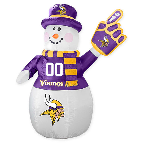 Minnesota Vikings NFL Inflatable Snowman 7' - Fan Shop TODAY