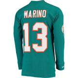 Miami Dolphins Dan Marino Throwback Name & Number Long Sleeve T-Shirt - Fan Shop TODAY