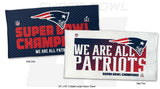 Patriots NFL Super Bowl LI Champions Celebration "On Field" Towel - Fan Shop TODAY