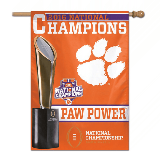 Clemson Tigers 2016 Champions Flag 28" - Fan Shop TODAY