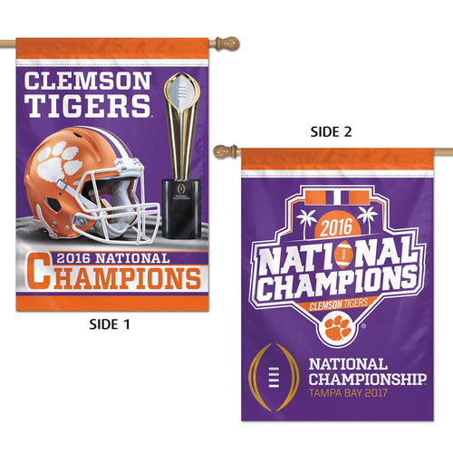 Clemson Tigers 2016 "National Champions" Flag 28" - Fan Shop TODAY