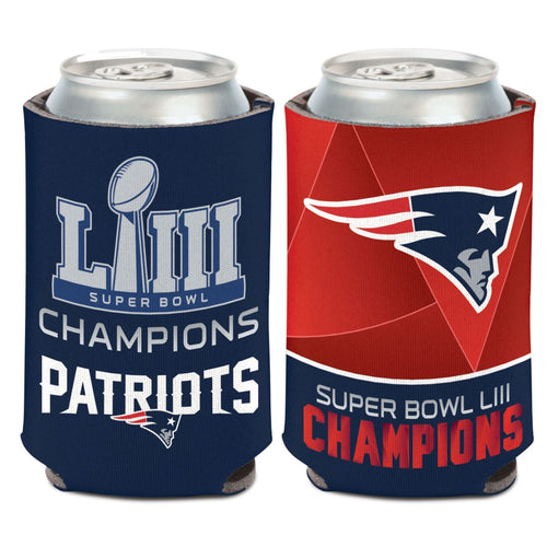 New England Patriots Super Bowl LIII Champions Can Cooler - Fan Shop TODAY
