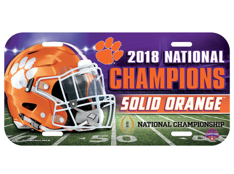 Clemson Tigers 2018 National Champions License Plate - Fan Shop TODAY