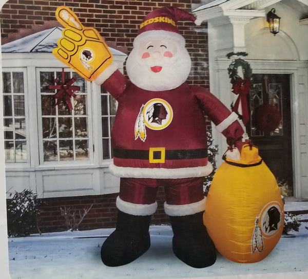 Washington Commanders NFL Inflatable Santa 7' - Fan Shop TODAY