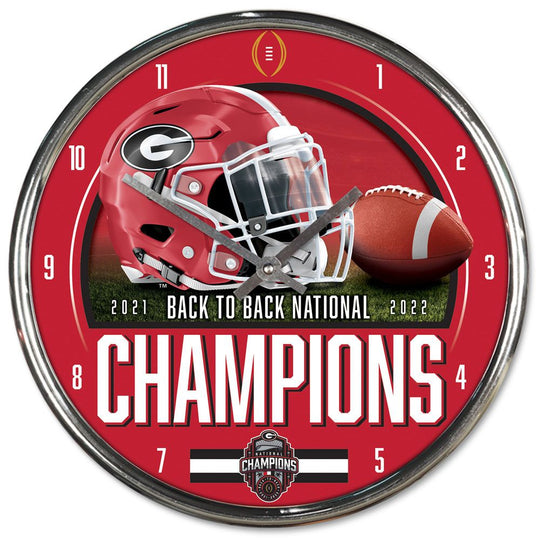 Georgia Bulldogs 2022 National Champions Chrome Wall Clock - Fan Shop TODAY