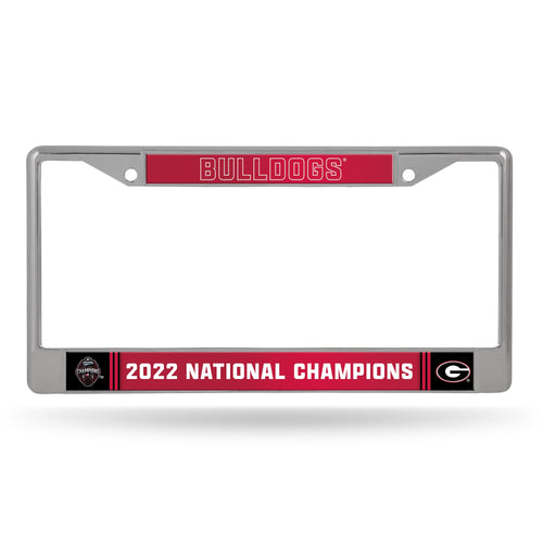 Georgia Bulldogs 2022 National Champions Chrome License Plate Frame - Fan Shop TODAY