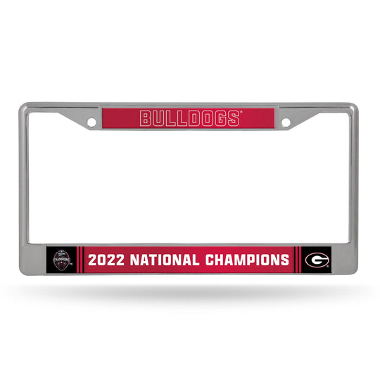 Georgia Bulldogs 2022 National Champions Chrome License Plate Frame - Fan Shop TODAY