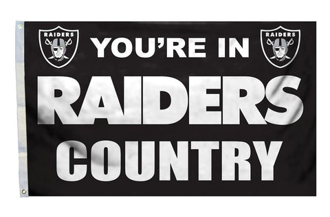 Raiders NFL Flag You're in Raiders Country 3'×5' - Fan Shop TODAY
