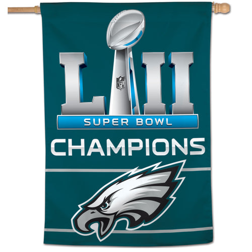 Philadelphia Eagles Super Bowl LII Champions 28" x 40" Vertical Banner - Fan Shop TODAY