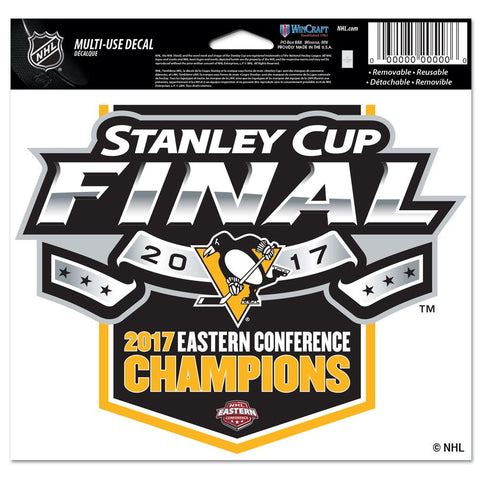 Penguins NHL 2017 Eastern Conference Champions - Multi-Use Decal 5" x 6" - Fan Shop TODAY