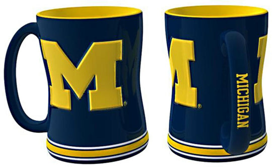 Wolverines NCAA Coffee Mug - 14oz Sculpted Relief - Fan Shop TODAY