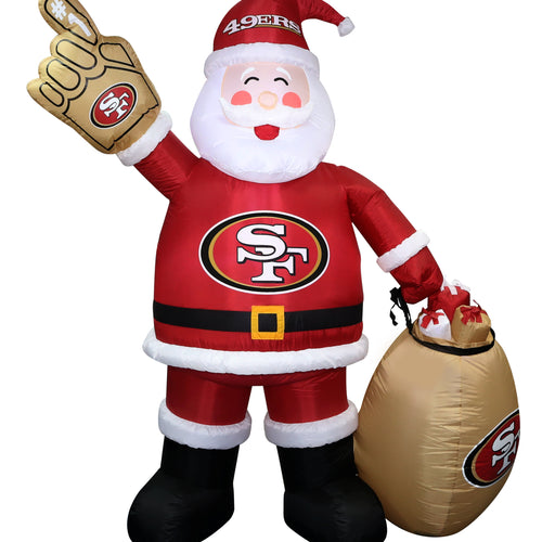 San Francisco 49ers NFL Inflatable Santa 7' - Fan Shop TODAY