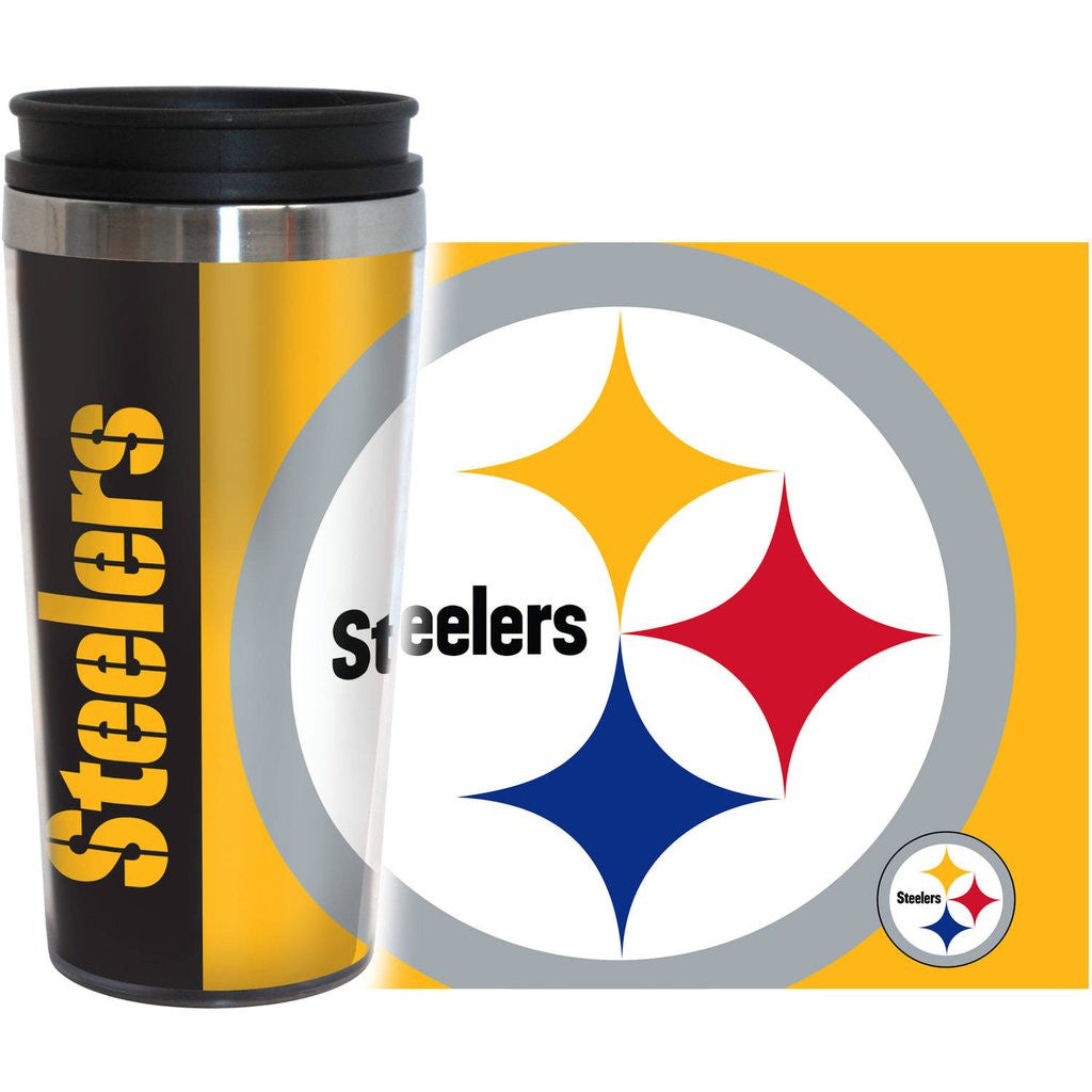 Pittsburgh Steelers Tervis Coffee Mug Travel Tumbler 16 ounce 