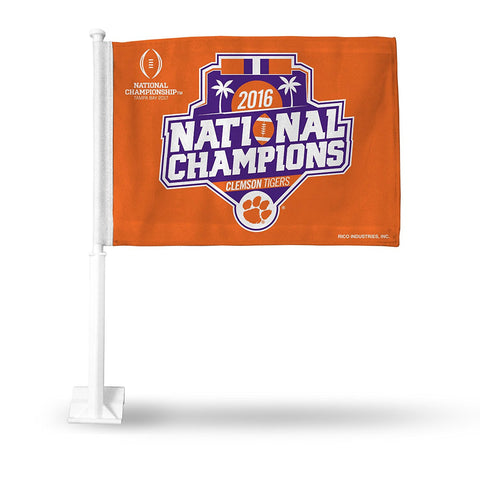 Clemson Tigers NCAA 2016 "National Champions" Fan Auto Flag - Fan Shop TODAY
