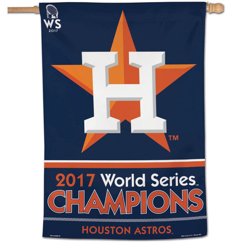 Houston Astros 2017 World Series Champions Banner Flag 28" x 40" - Fan Shop TODAY