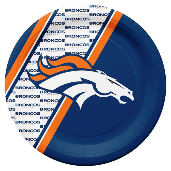 Denver Broncos NFL Paper Plates 20 Pack - Fan Shop TODAY