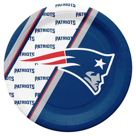Patriots NFL Paper Plates 20 Pack - Fan Shop TODAY