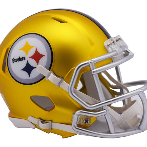 Pittsburgh Steelers Riddell BLAZE Alternate Mini Football Helmet - Fan Shop TODAY
