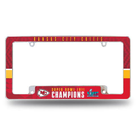 Kansas City Chiefs Super Bowl LVII Champions Chrome License Plate Frame - Fan Shop TODAY