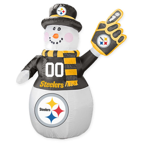 Pittsburgh Steelers NFL Inflatable Snowman 7' - Fan Shop TODAY
