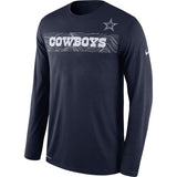 Dallas Cowboys Nike Sideline Legend Performance Long Sleeve Shirt - Fan Shop TODAY