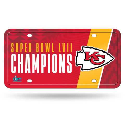 Kansas City Chiefs Super Bowl LVII Champions Metal License Plate - Fan Shop TODAY