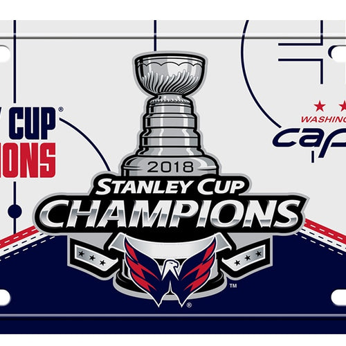 Washington Capitals 2018 Stanley Cup Champions Metal License Plate - Fan Shop TODAY