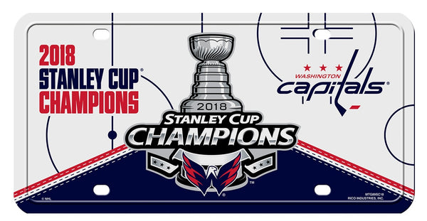 Washington Capitals 2018 Stanley Cup Champions Metal License Plate - Fan Shop TODAY