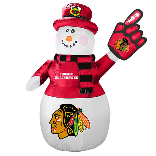 Chicago Blackhawks NHL Inflatable Snowman 7' - Fan Shop TODAY