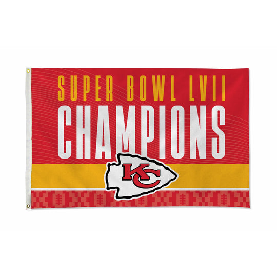 Kansas City Chiefs Super Bowl LVII Champions 3"x5 Banner Flag - Fan Shop TODAY